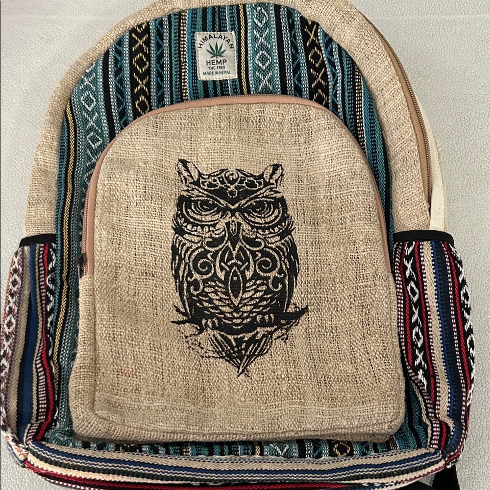 Himalayan Hemp Owl Backpack